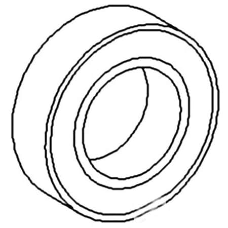 Aftermarket Universal Fit Flat Edge Ball Bearing 6200 Series 0787 Wide 3543 OD 1210SSL